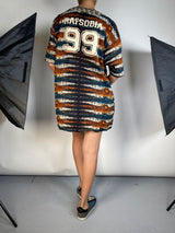 Vestido Mini Bordado Frontal