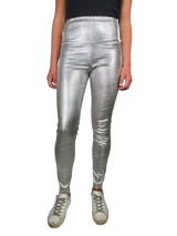 Leggings Plateada