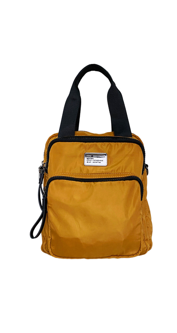 Mochila Nylon Mostaza
