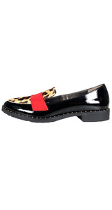 Mocasines Charol Animal Print