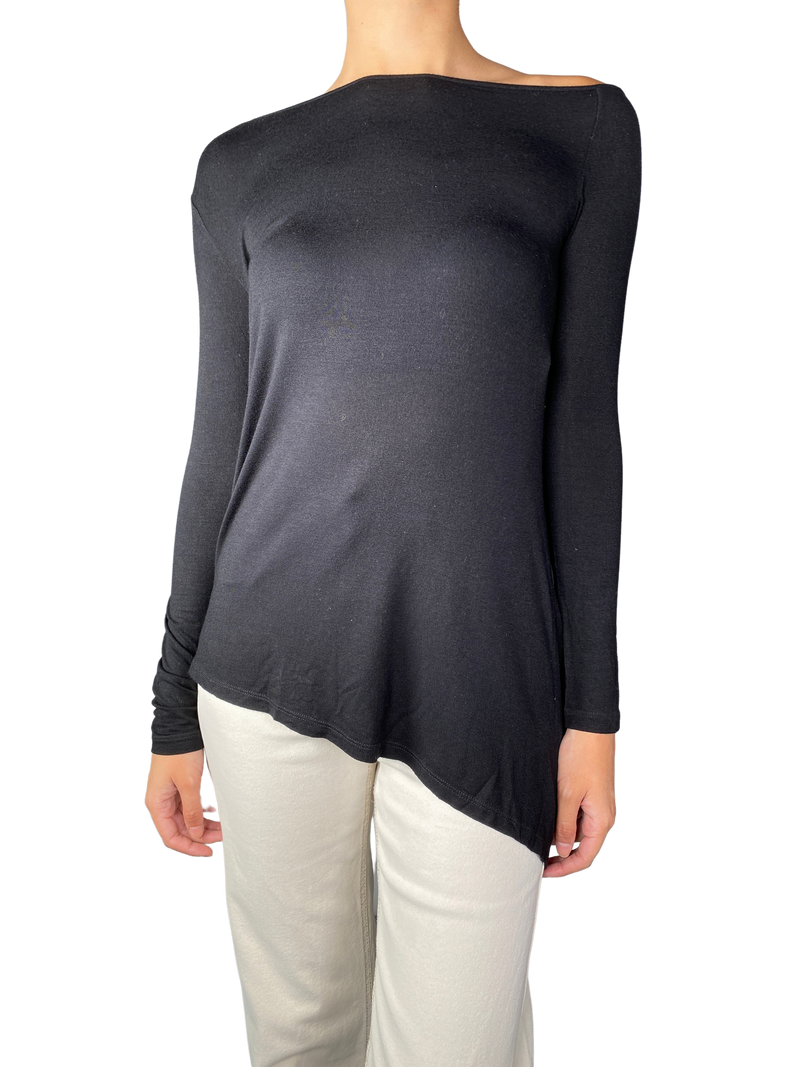 Polera Manga Larga Asimétrica