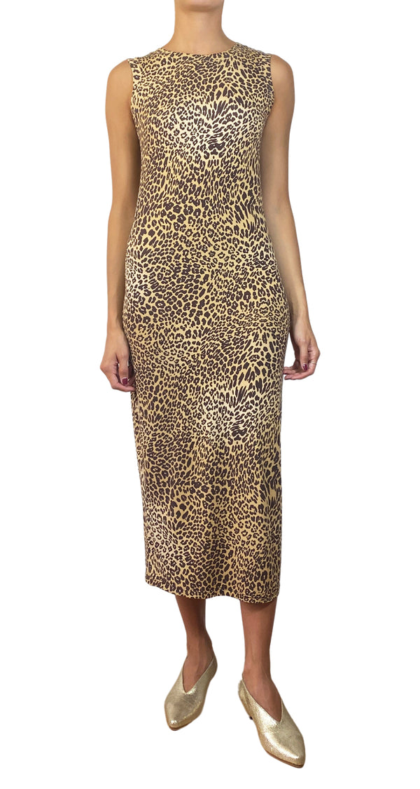 Vestido Midi Animal Print
