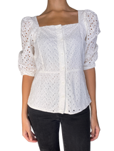 Blusa Blanca Broderie