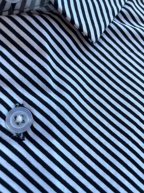 Camisa Party Skinny Diagonal Stripe