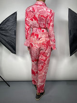 Enterito Estampado Rojo