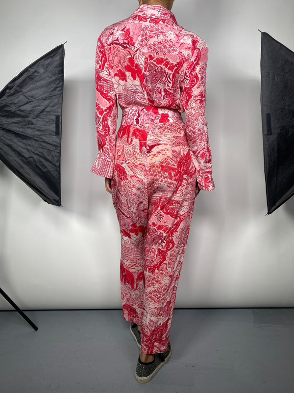 Enterito Estampado Rojo
