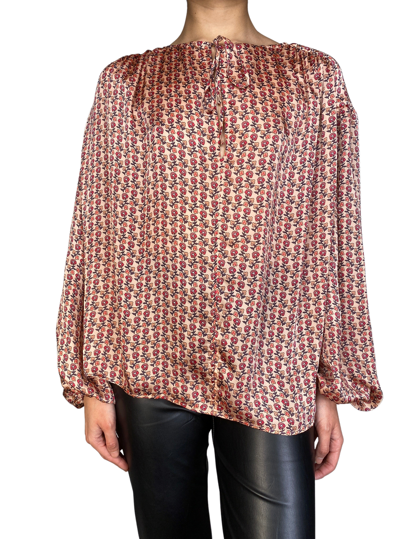 Blusa Flores Oversize