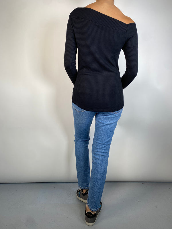 Sweater Rib Negro