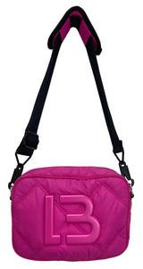 Bolso S Nylon Acolchado Fucsia