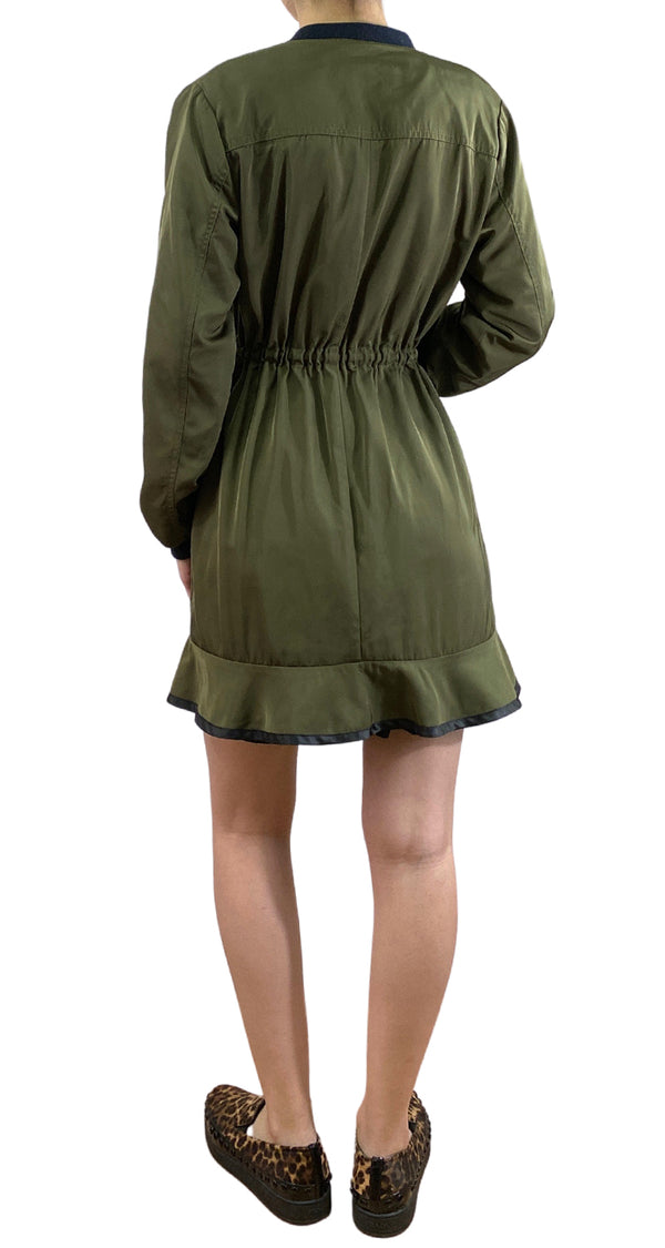 Chaqueta Larga Verde