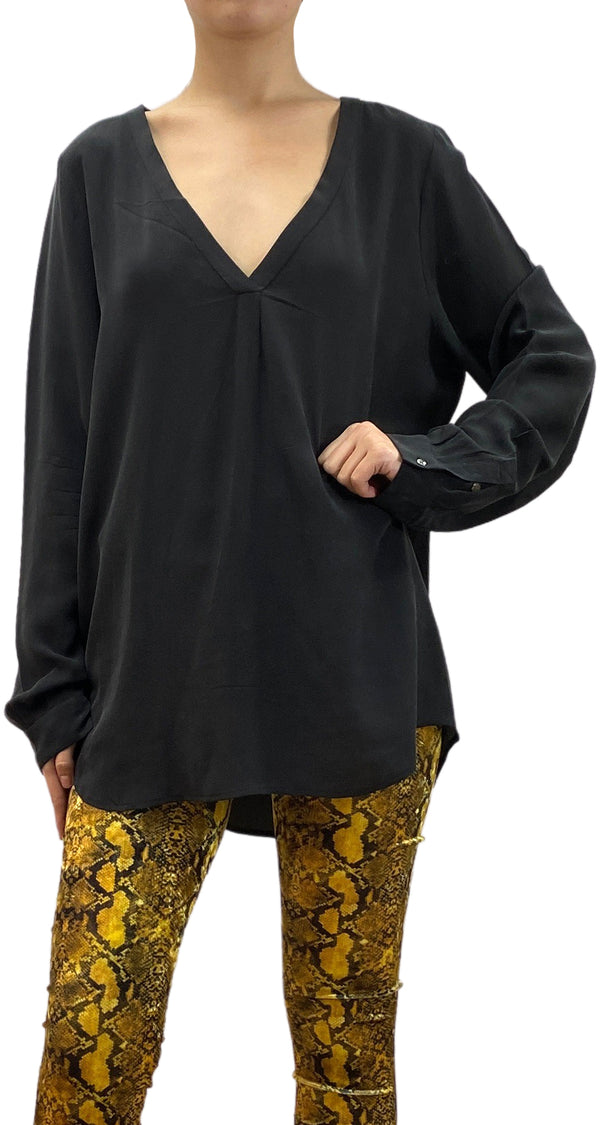 Blusa Negra Seda