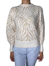 Sweater Animal Print Beige