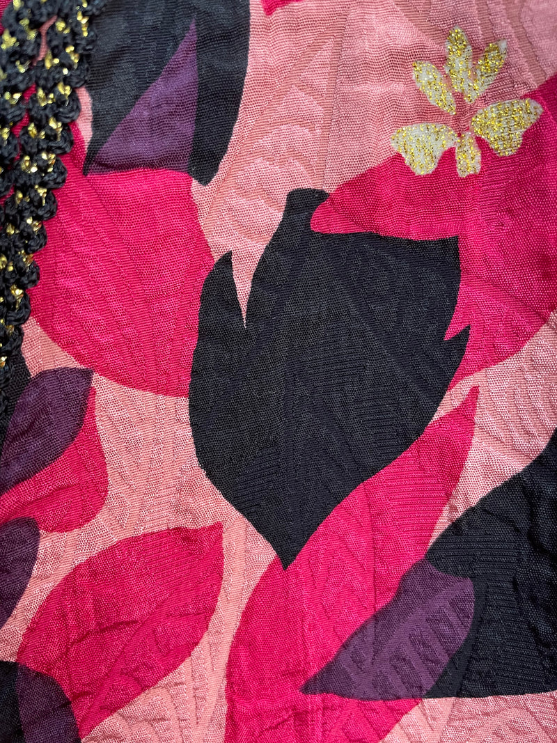 Saco Seda Lolo Print Fucsia