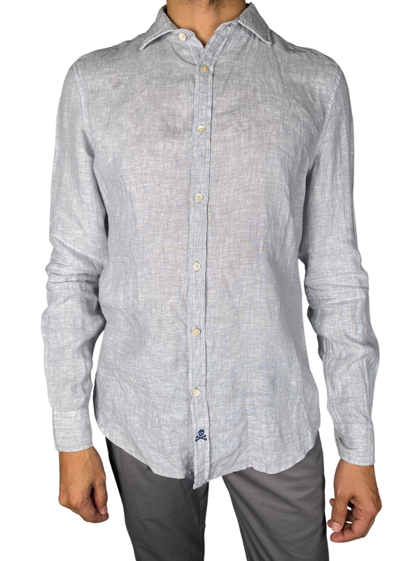 Camisa Gris Manga Larga