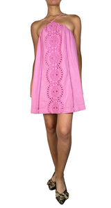 Vestido Rosado Broderie