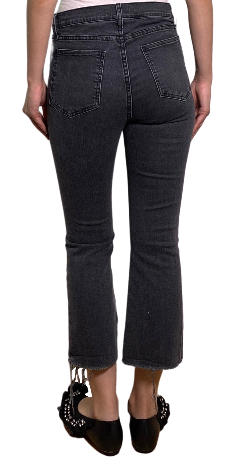 Pantalón Denim Gris Destroyed