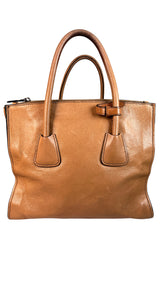 Prada Glace Calf Twin Pocket Tote