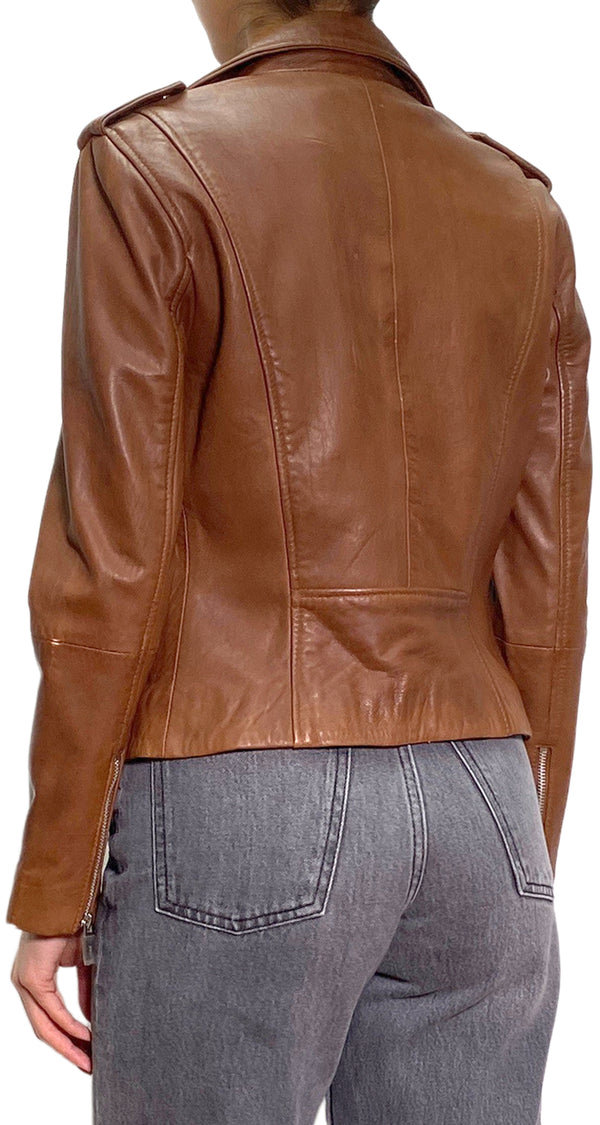 Chaqueta Cuero Cafe