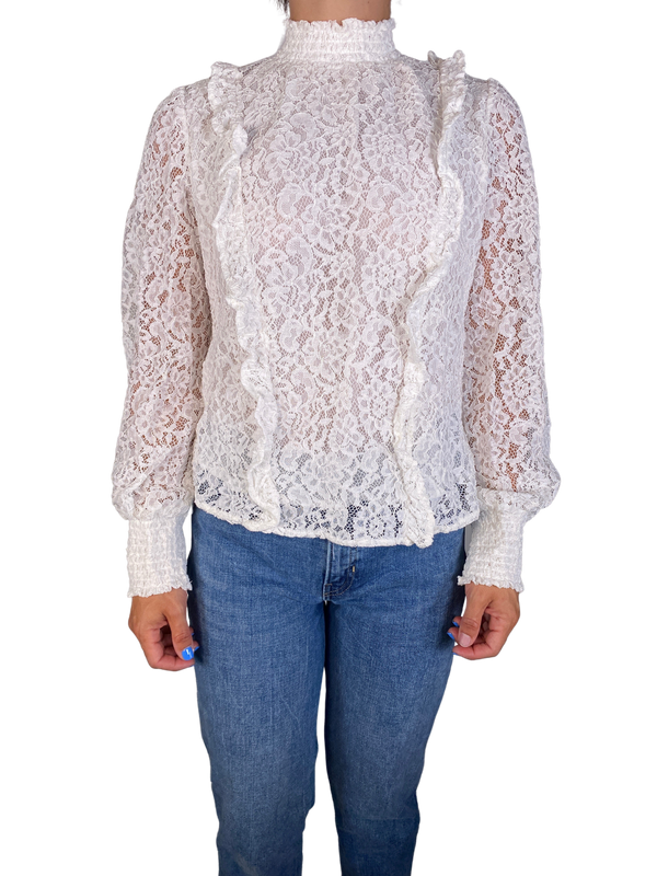 Blusa Blanca Encaje
