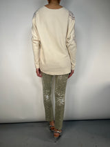 Sweater Hombros Bordados