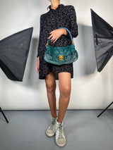 Cartera Verde Azulado