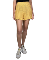 Shorts Tejido Mostaza