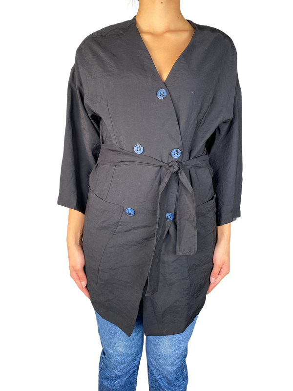 Blusa Negra Botones