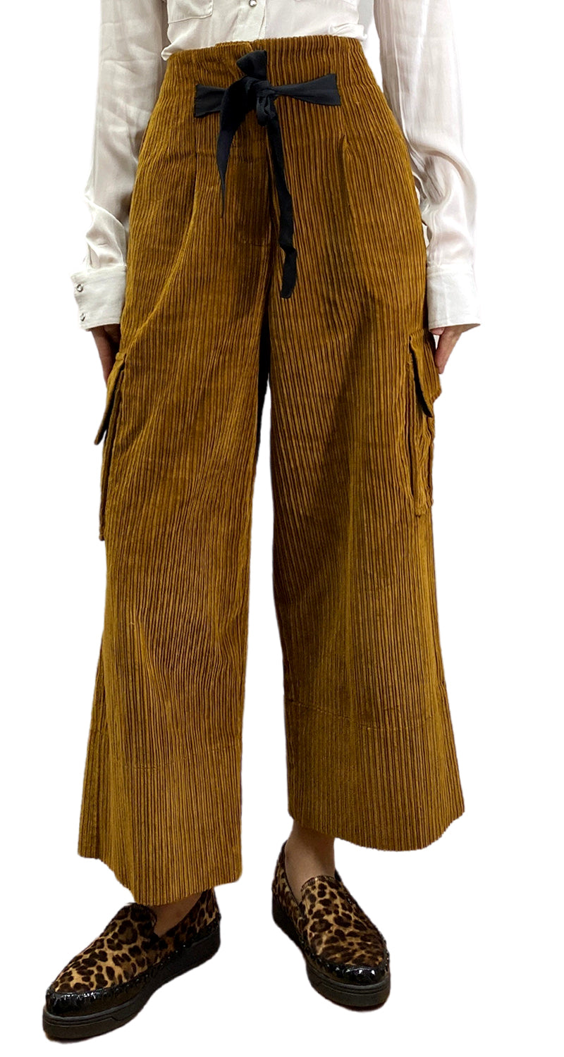 Pantalón Culotte Cotelé