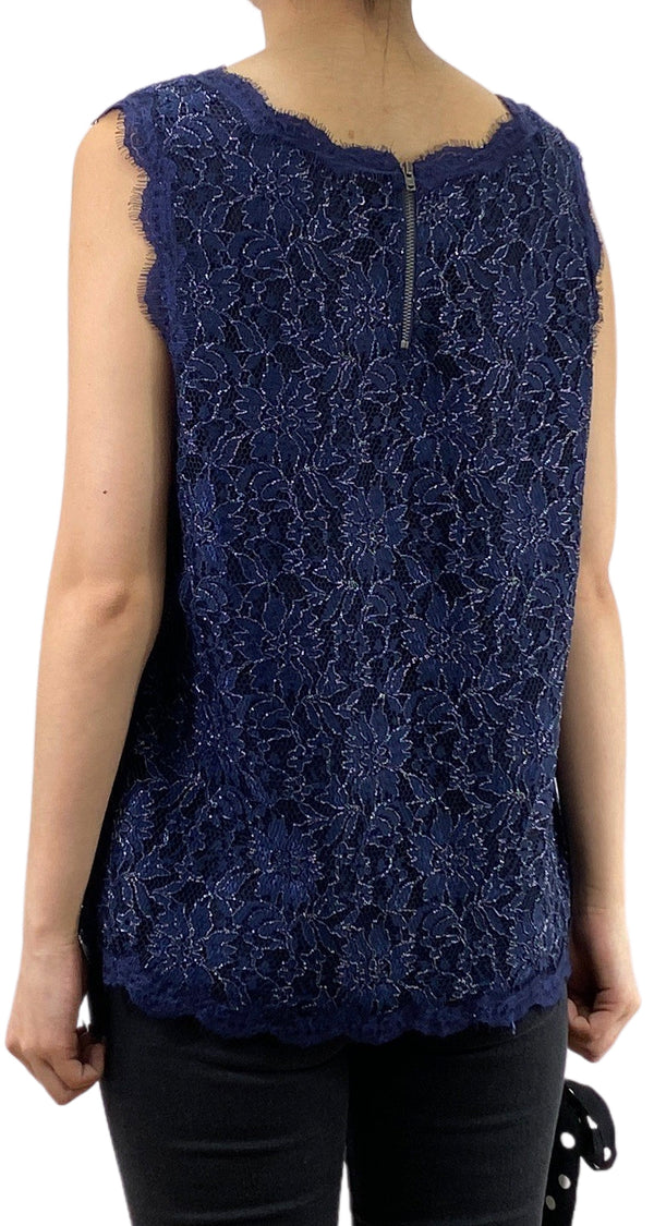 Blusa Guipur Azul