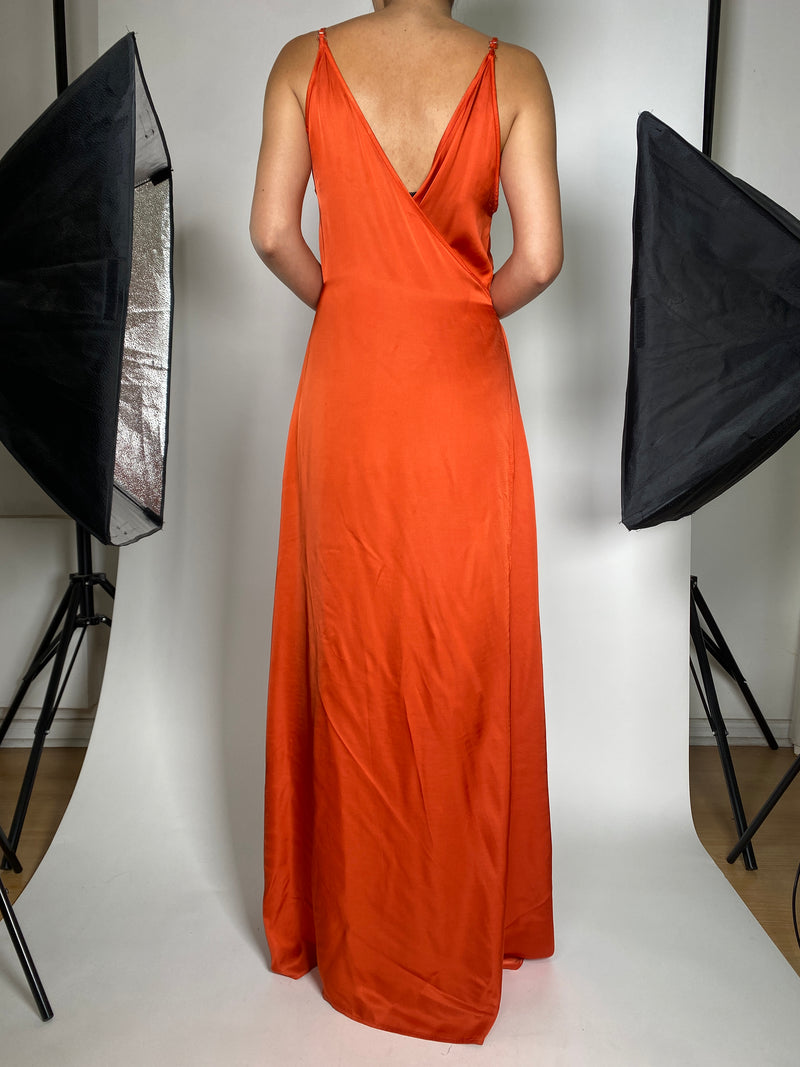 Vestido Wrap Terracota