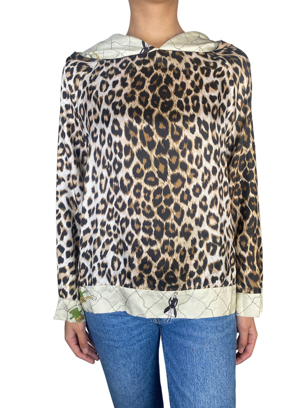 Blusa Seda Capucha