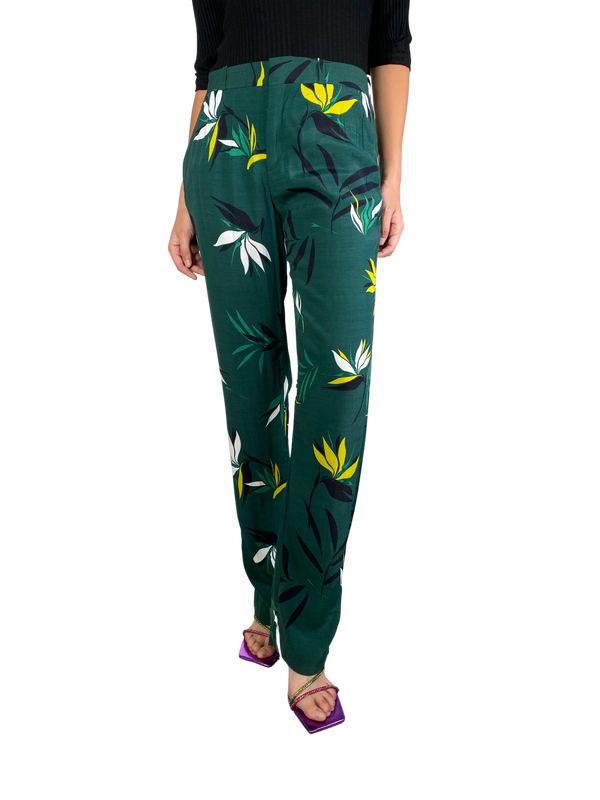 Pantalón Verde Estampado