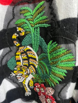 Sweater Navy Parche Leopardo