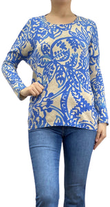 Sweater Estampado Azul