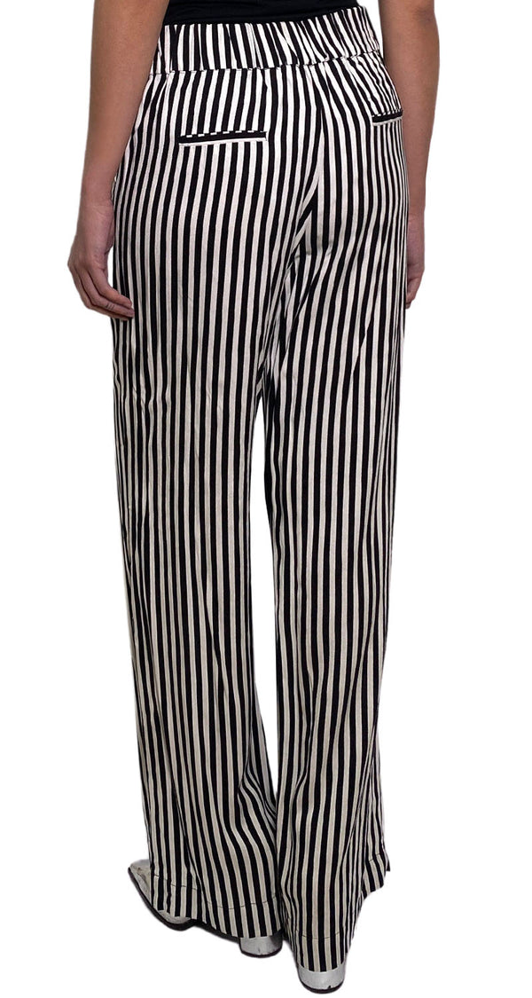 Pantalón Rayas Blanco y Negro