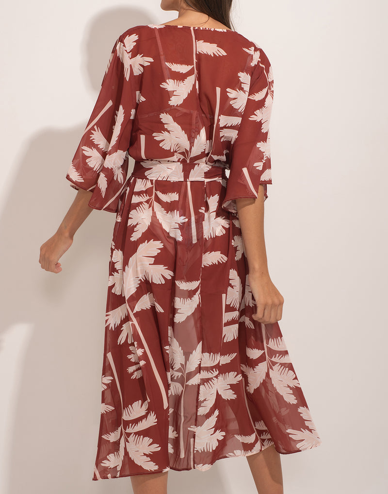 The Traveling Palms Kimono