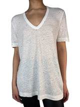 Polera Wassa Ao Dots Strass Lino