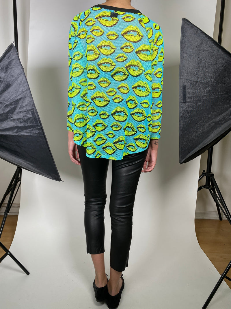 Polera Tejida Turquesa