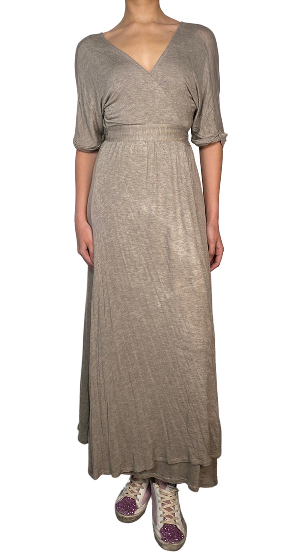 Wrap dress gris