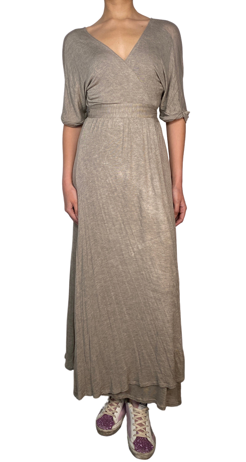 Wrap dress gris