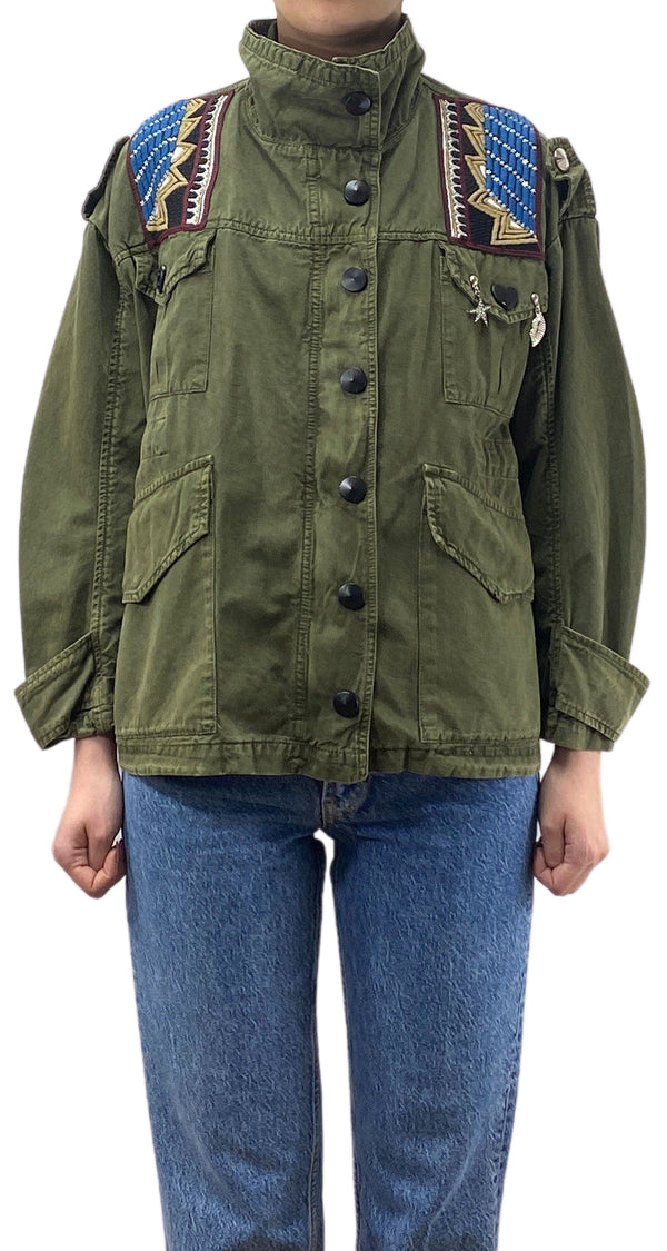 Chaqueta Verde Militar