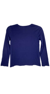 Polera Azul Bordado