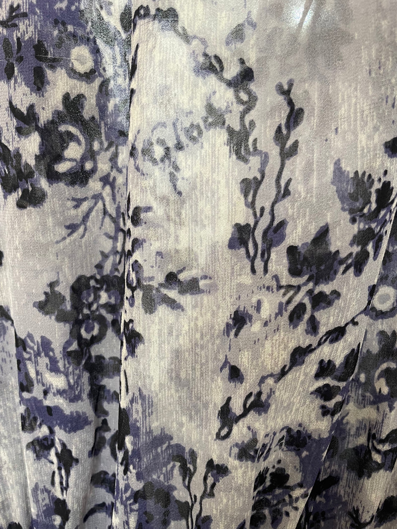 Vestido Azul Flores