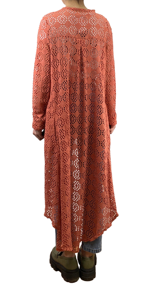 Kimono Tejido Coral Eyelet