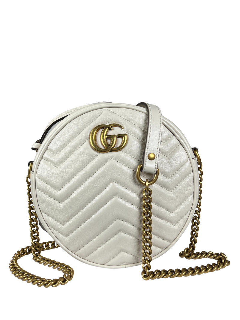 GG Marmont mini round shoulder bag