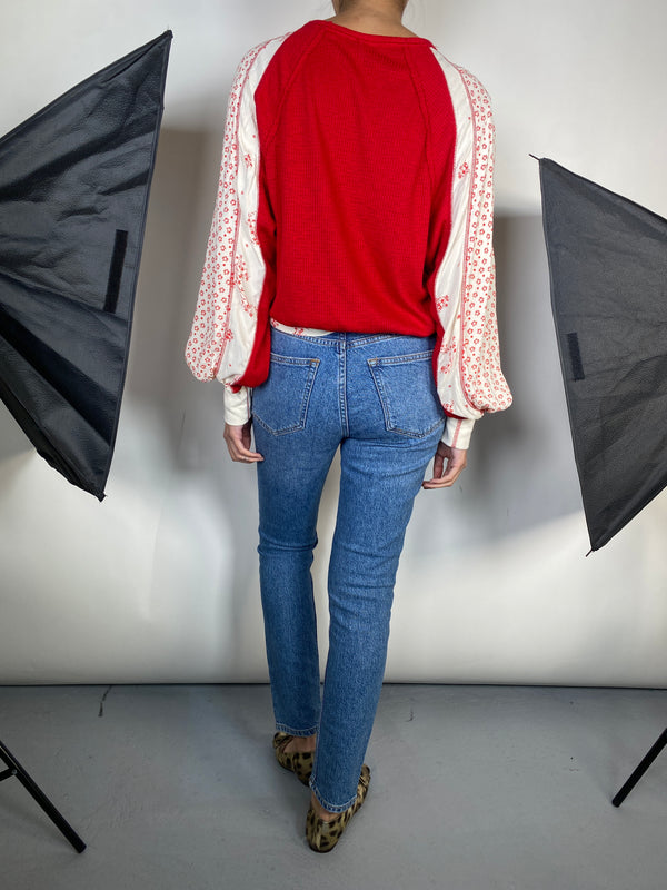 Blusa Wrap Roja
