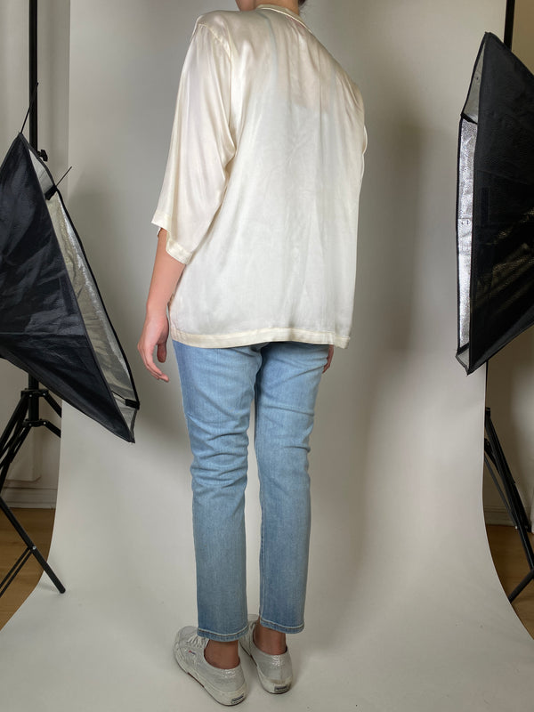 Blusa Seda Beige