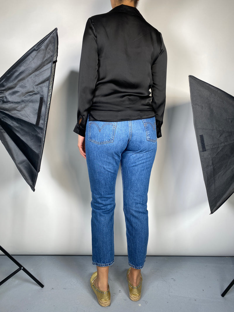 Blusa Negra Seda