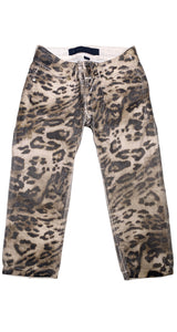 Jeans Coating Engomado Animal Print