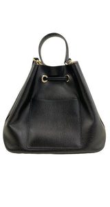 Cartera Cuero Negra